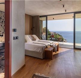 Luxury 5 Bedroom Villa with Heated Infinity Pool, Sauna, Gym, Jacuzzi and Sea Views in Vrbica, near Dubrovnik, Sleeps 10